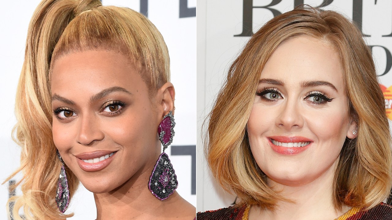As cantoras Beyoncé e Adele