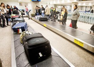 Esteira no aeroporto de Cumbica: menos malas gordas
