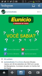 Quiz nas redes sociais