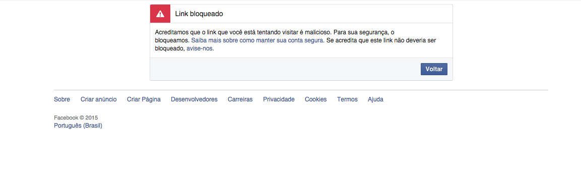 Facebook malícia