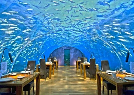 Ithaa Undersea Restaurant (Rangali Island, Maldivas)