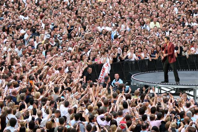 Apresentação de George Michael em  Wembley na cidade de Londres - 09/06/2007