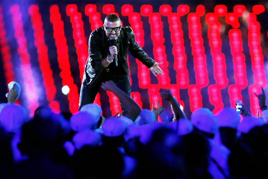 Apresentação de George Michael na festa de encerramento dos Jogos Olímpicos de Londres, em agosto