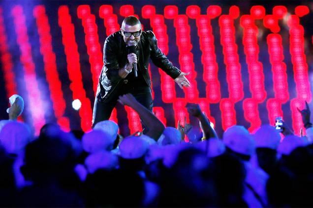 Apresentação de George Michael na festa de encerramento dos Jogos Olímpicos de Londres, em agosto Apresentação de George Michael na festa de encerramento dos Jogos Olímpicos de Londres, em agosto