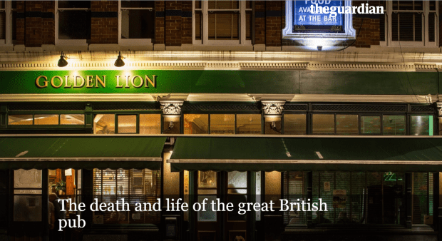O pub Golden Lion, em Camden, no norte de Londres passou por muitas e boas
