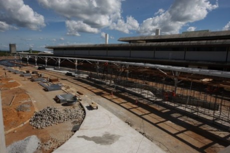 Obras no aeroporto de Confins, em Belo Horizonte