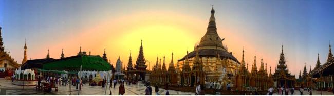 Shwedagon Pagoda, em Mianmar
