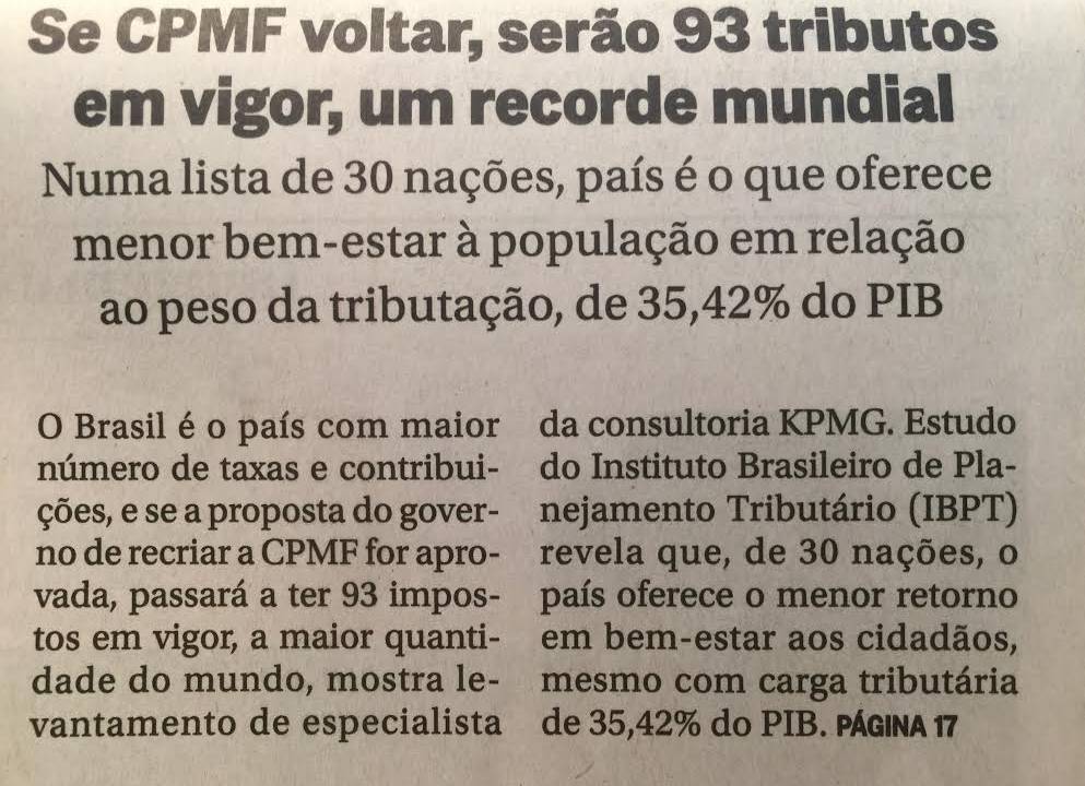 Impostos Globo