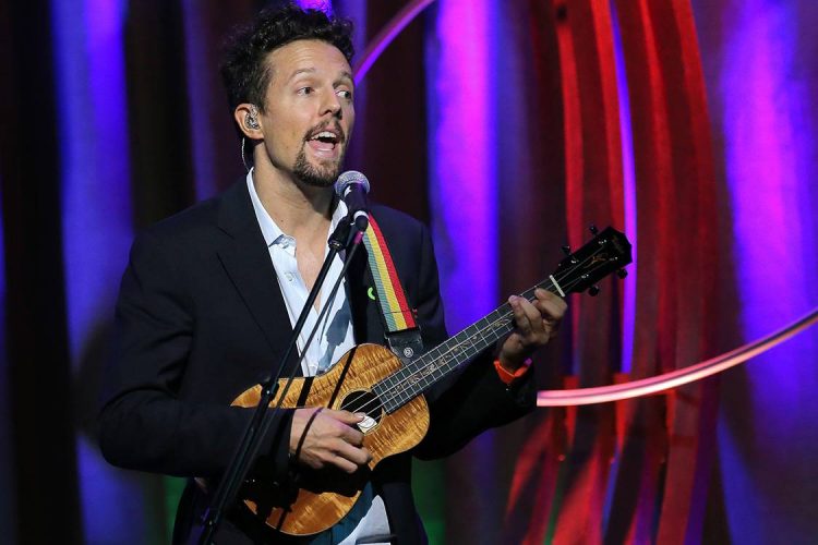 O cantor Jason Mraz durante show em Nova York