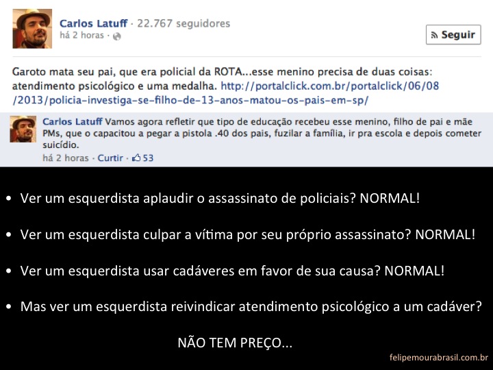 Latuff cadáver polícia