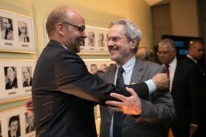 Costa e o secretário-geral da OEI, Paulo Speller
