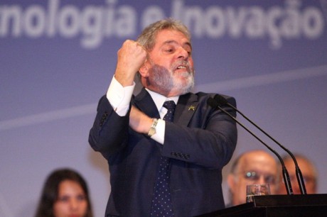 O ex-presidente Lula em um evento