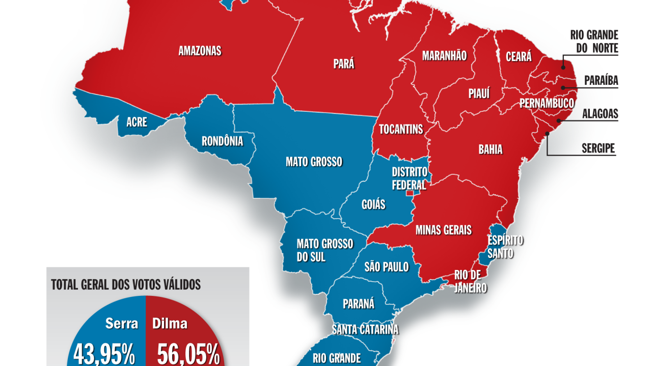 Mapa eleicoes presidente