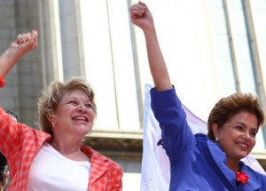 Dilma e Marta: sorriso é coisa do passado