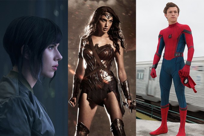 Os lançamentos de 2017: ‘O Fantasma do Futuro’, ‘Mulher Maravilha’ e ‘Homem-Aranha: De Volta ao Lar’
