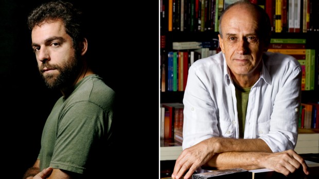 Os escritores Daniel Galera e Evandro Affonso Ferreira (Alexandre Severo e Paula Giolito/Folhapress)