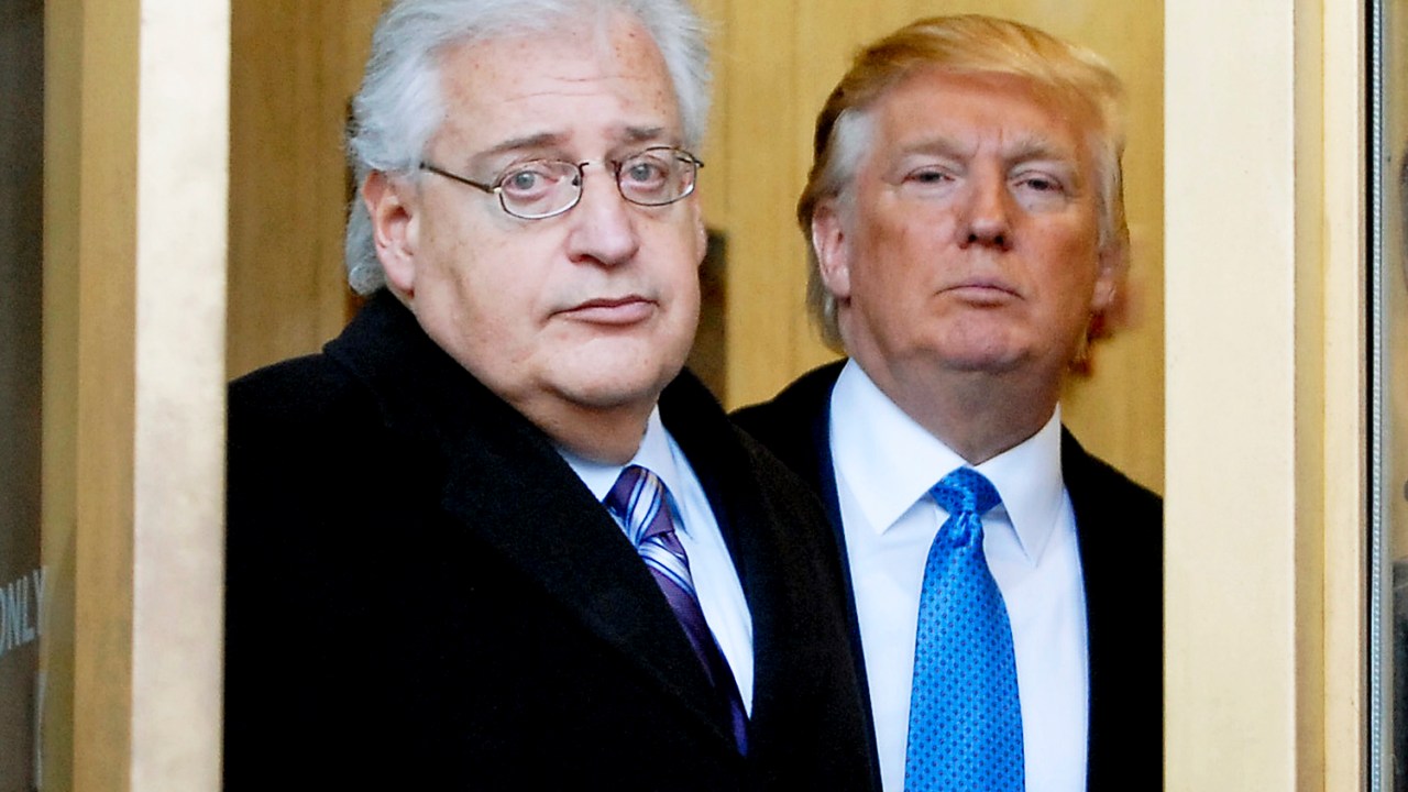 O advogado David Friedman e o magnata Donald Trump em Nova Jersey - 25/02/2010