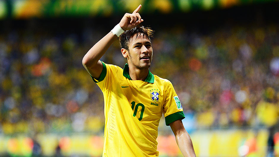 Neymar em ação pela seleção brasileira