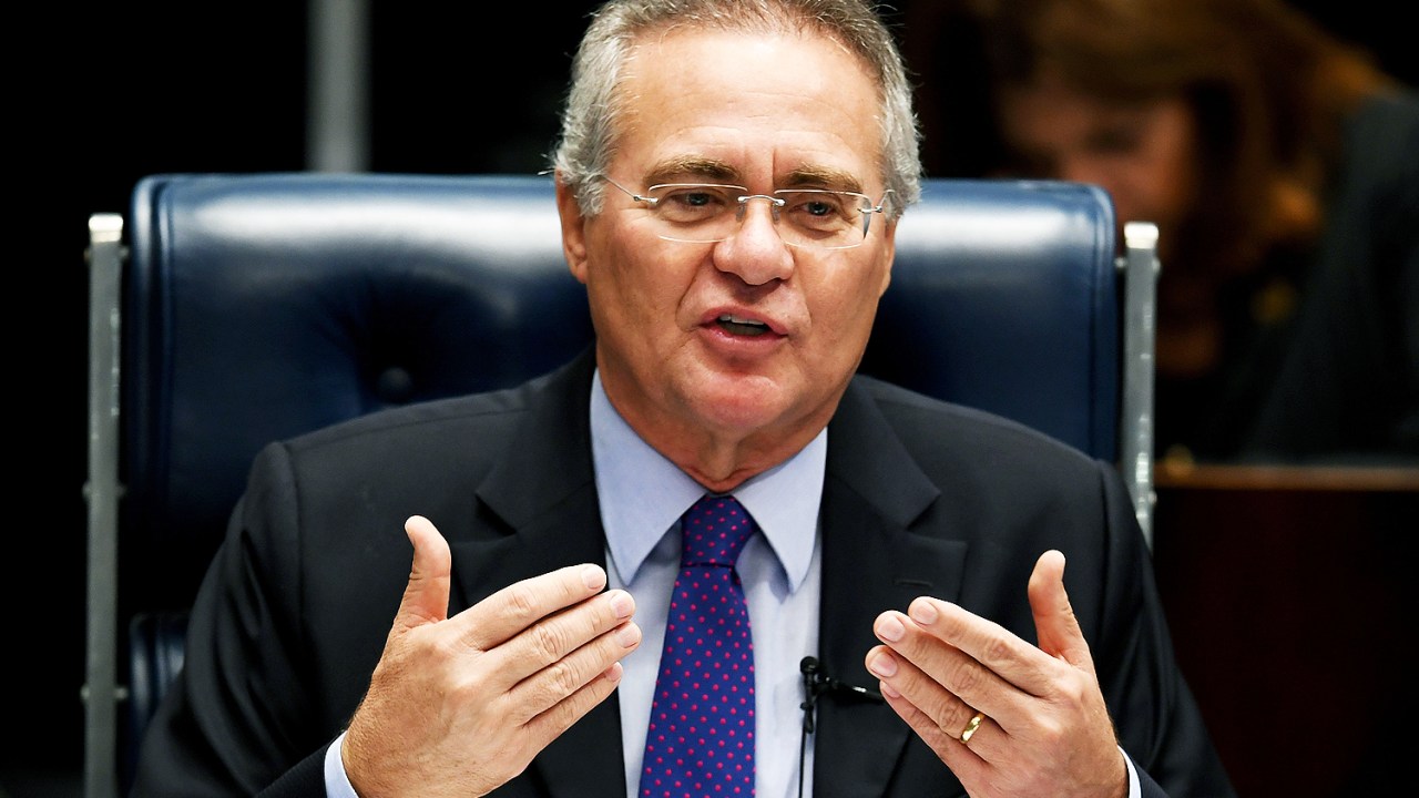 O presidente do Senado, Renan Calheiros