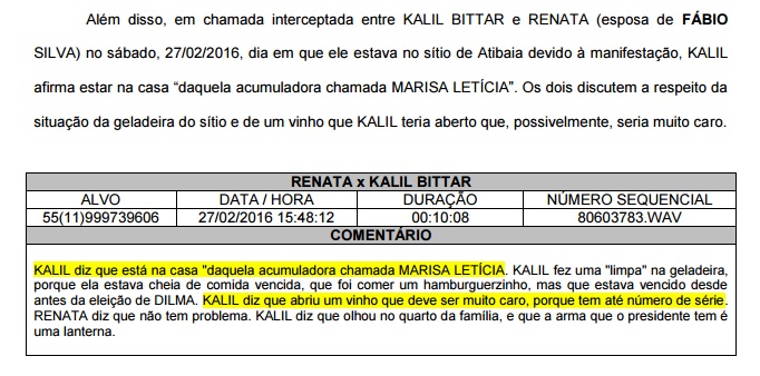 Bittar em Atibaia: ‘Estou na casa daquela acumuladora chamada Marisa Letícia’