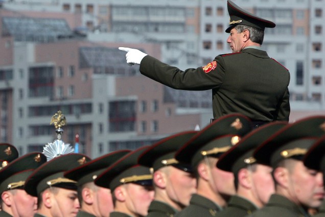 Imagem de 2007 mostra o coral oficial do Exército da Rússia