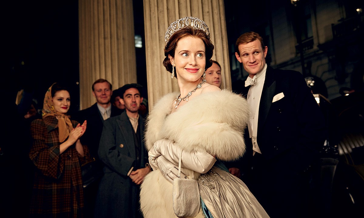 RETRATO REAL - A jovem rainha Elizabeth II (Claire Foy), em The Crown: para se entreter — e até aprender história