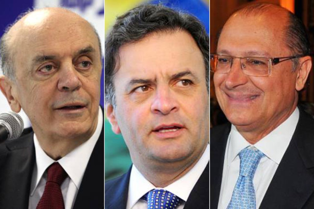 José Serra, Aécio Neves e Geraldo Alckmin