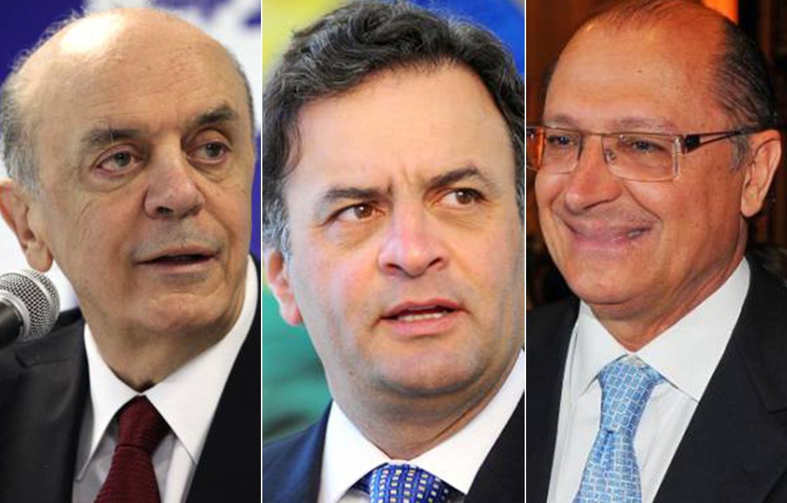 José Serra, Aécio Neves e Geraldo Alckmin
