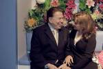 Silvio Santos e Iris Abravanel na sala dedicada ao programa Namoro na TV - 12/12/2016