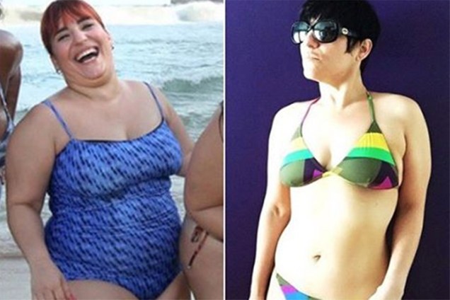 Com medo da cirurgia, a atriz Simone Gutierrez optou pela dieta para perder 42 kg