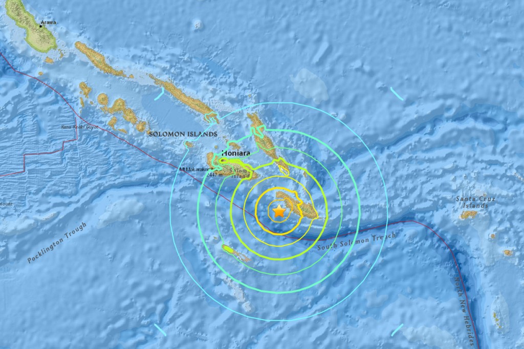 Terremoto de 7.8 nas Ilhas Salomão