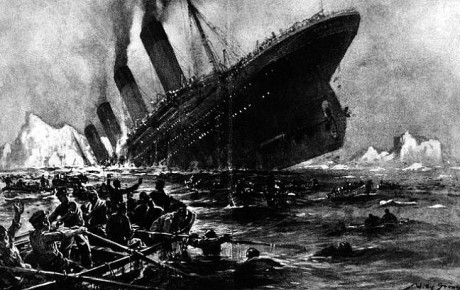 Illustration of the Sinking of the Titanic by Willy Stoewer Illustration of the Sinking of the Titanic by Willy Stoewer
