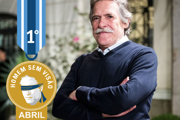 José de Abreu afirma que cuspir é uma forma de arte e dedica o troféu de abril ao companheiro Jean Wyllys