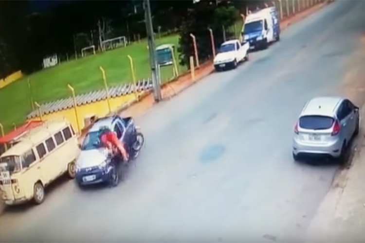 Acidente de moto em Bragança Paulista (SP)