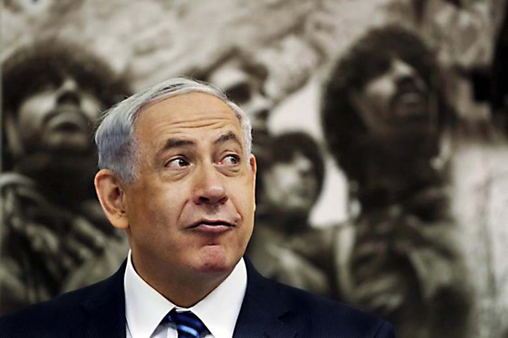 O primeiro ministro de Israel, Benjamin Netanyahu, durante uma reunião especial em Jerusalém, em 2014