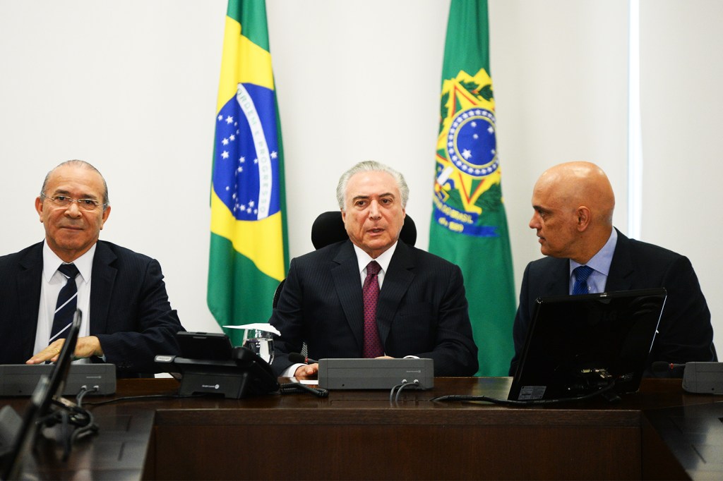 O presidente da República, Michel Temer, reúne ministros no Palácio do Planalto, em Brasília (DF), para discutir o Plano Nacional de Segurança - 05/01/2017