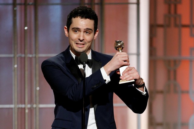Damien Chazelle leva o Globo de Ouro de melhor diretor por 'La La Land'