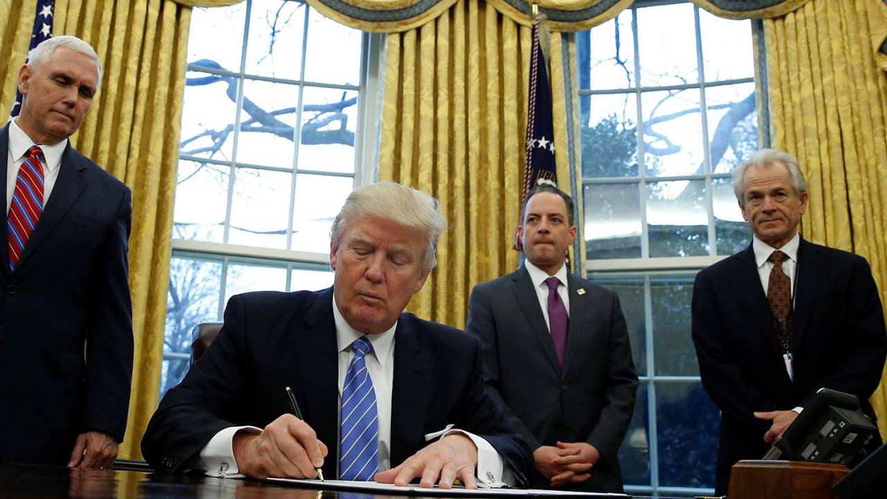 O presidente dos Estados Unidos, Donald Trump