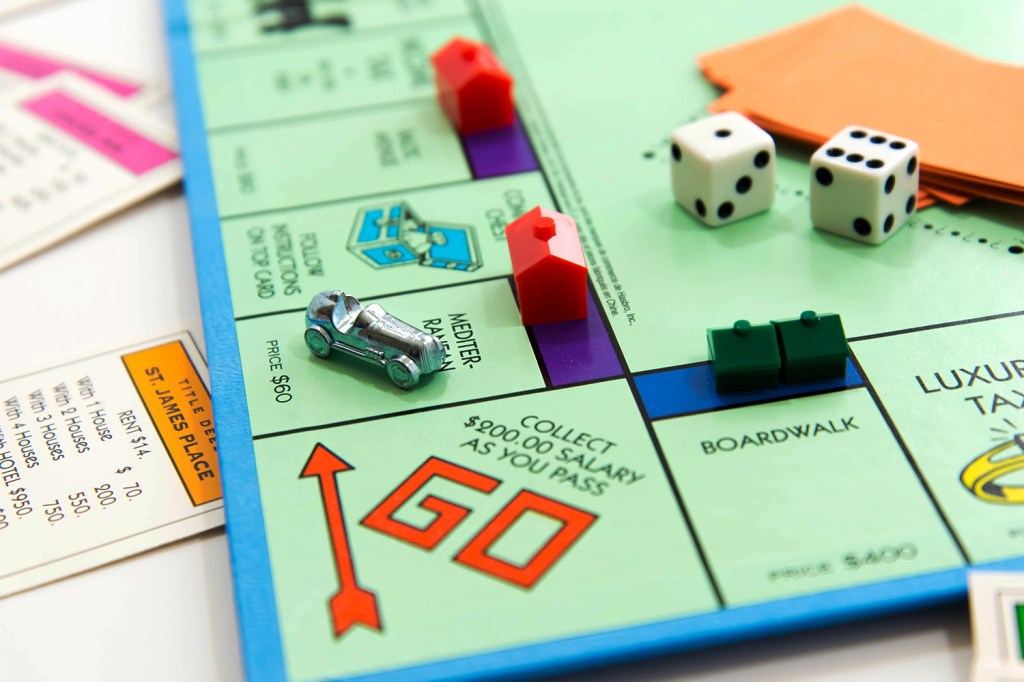 O jogo de tabuleiro Monopoly