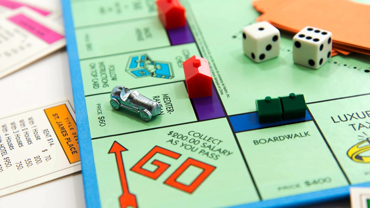 O jogo de tabuleiro Monopoly