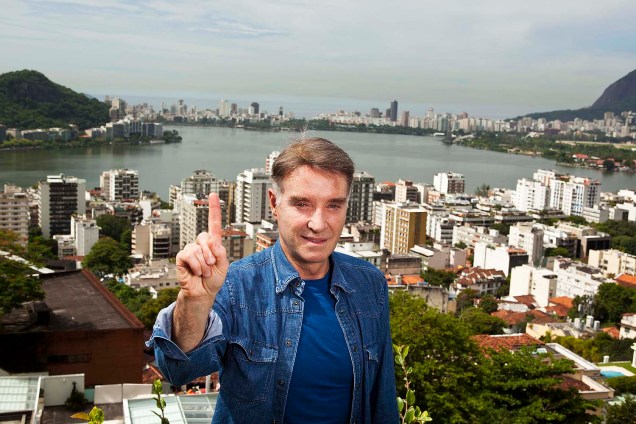 Eike Batista em sua casa no Rio de Janeiro