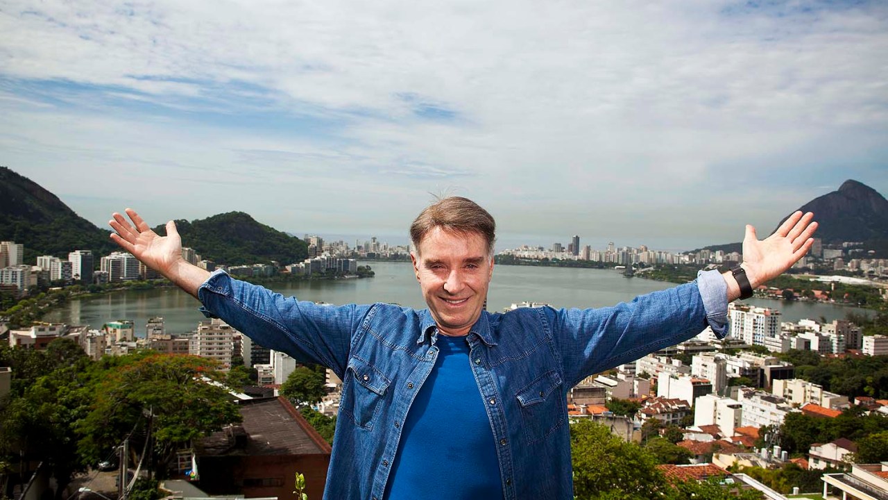 Eike Batista em sua casa no Rio de Janeiro