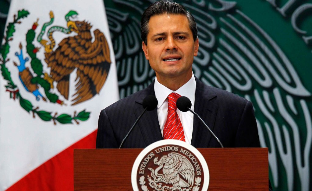 O presidente do México, Enrique Peña Neto