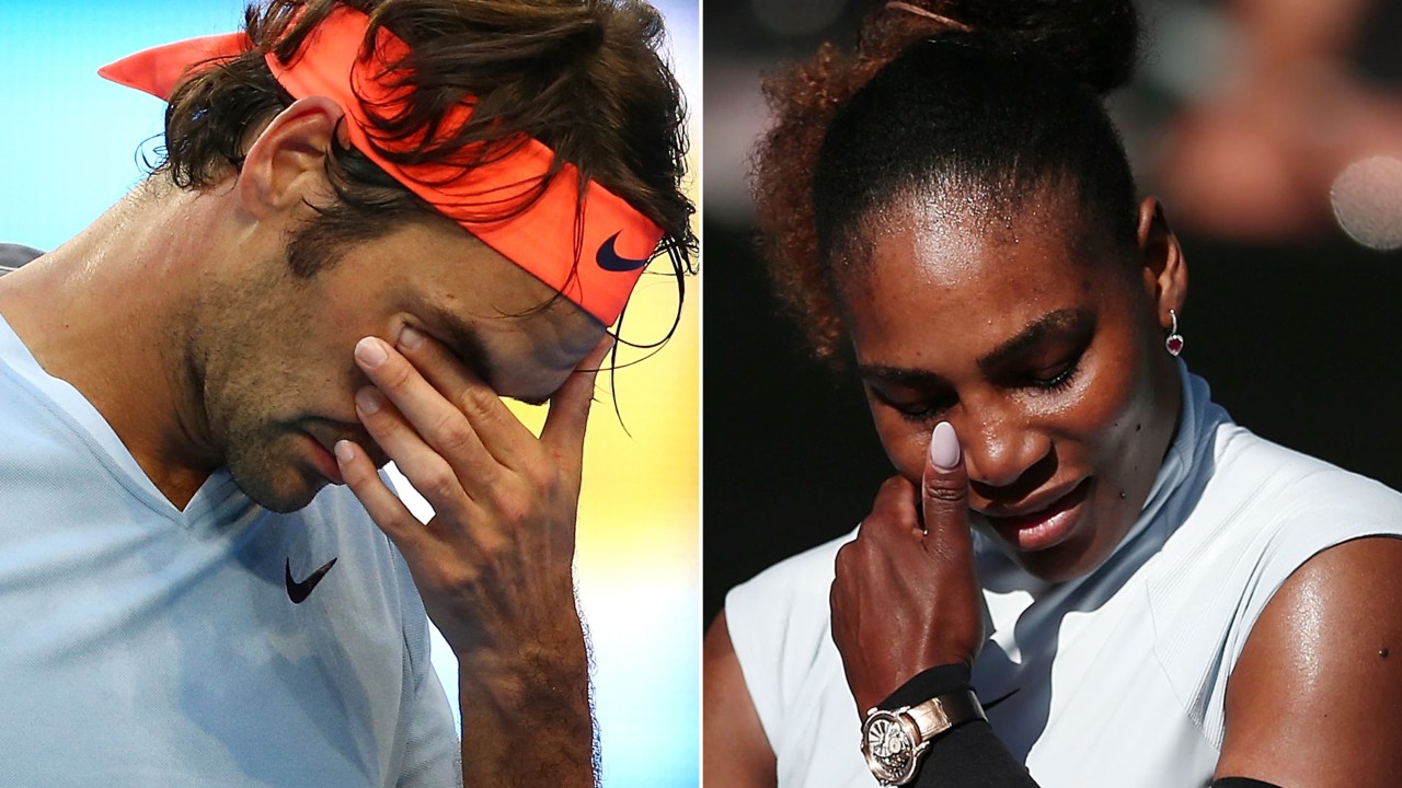 Federer e Serena eliminados na primeira rodada