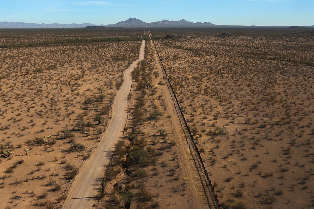 A fronteira entre Estados Unidos e México