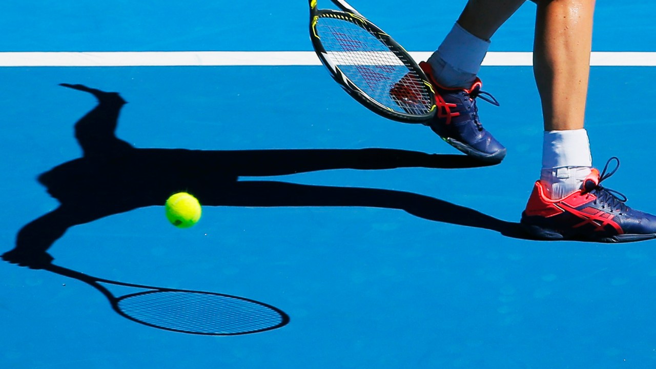 A tenista americana Coco Vandeweghe enfrenta a italiana Roberta Vinci no Australian Open, na cidade de Melbourne - 16/01/2017