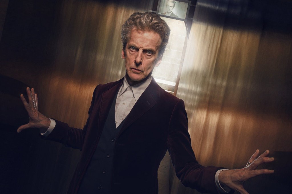 O ator Peter Capaldi como o Doctor Who
