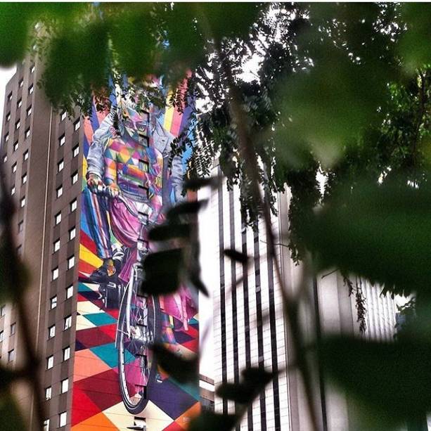 Obra do grafiteiro Kobra