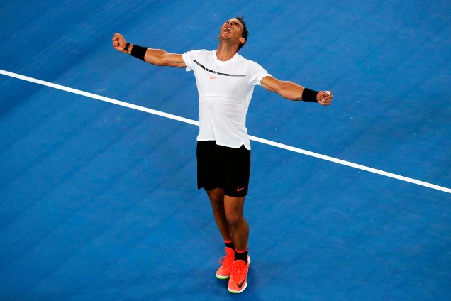O espanhol Rafael Nadal venceu o francês Gael Monfils e se classificou às quartas de final do Aberto da Austrália - 23/01/2017