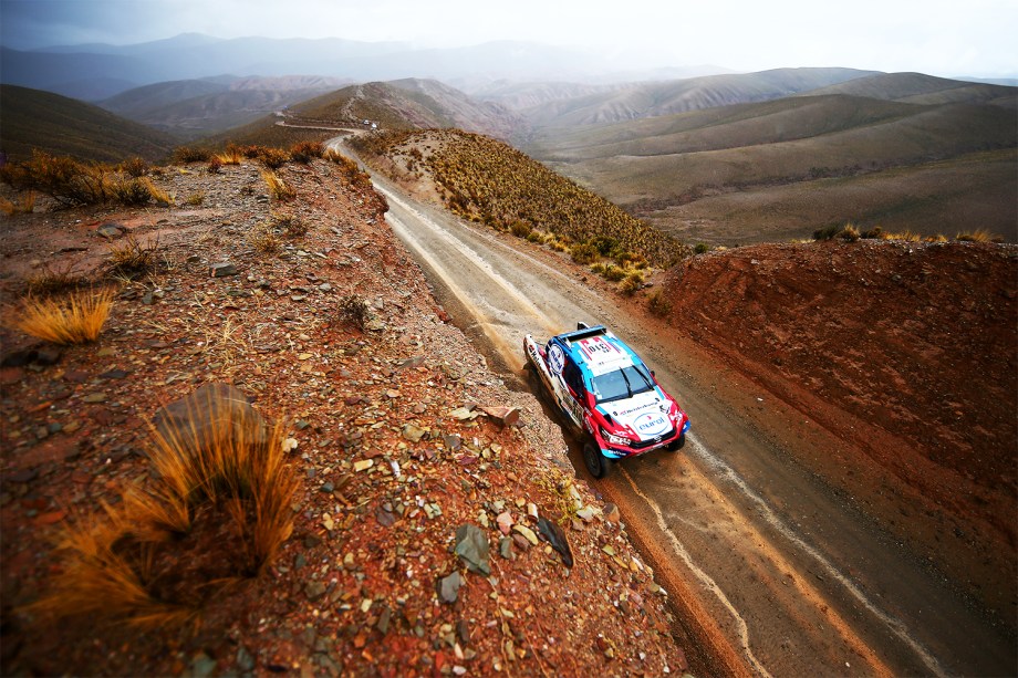 O piloto holandês Erik Van Loon durante o quinto dia do Rali Dakar 2017, entre as cidades bolivianas de Tupiza e Oruro - 06/01/2017